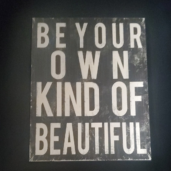 All Day Long Inspirational Black White Wall Art Be Your Own Kind Of Beautiful - Picture 2 of 8